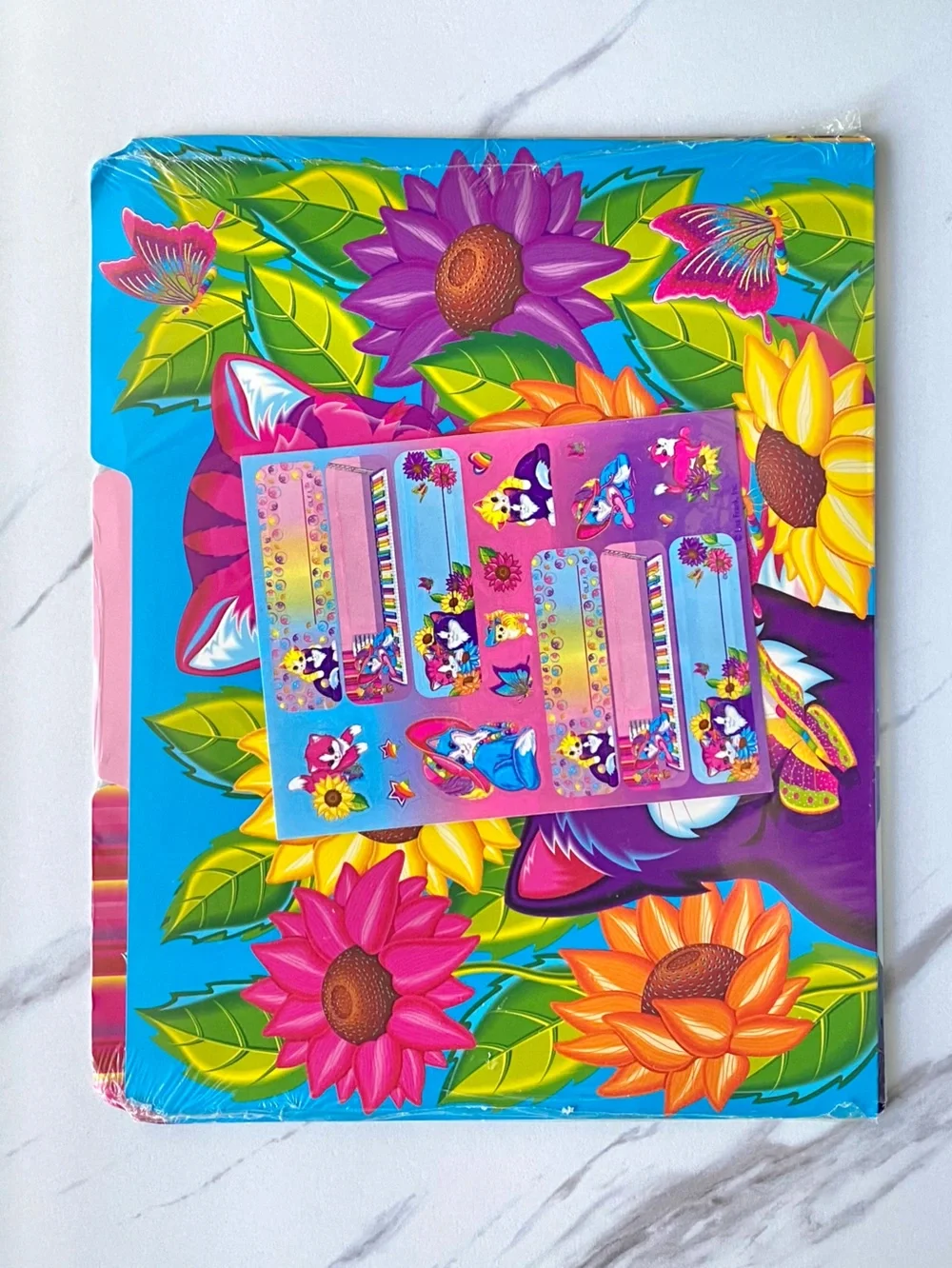 VTG Lisa Frank kittens file folders 4pc set - SIP